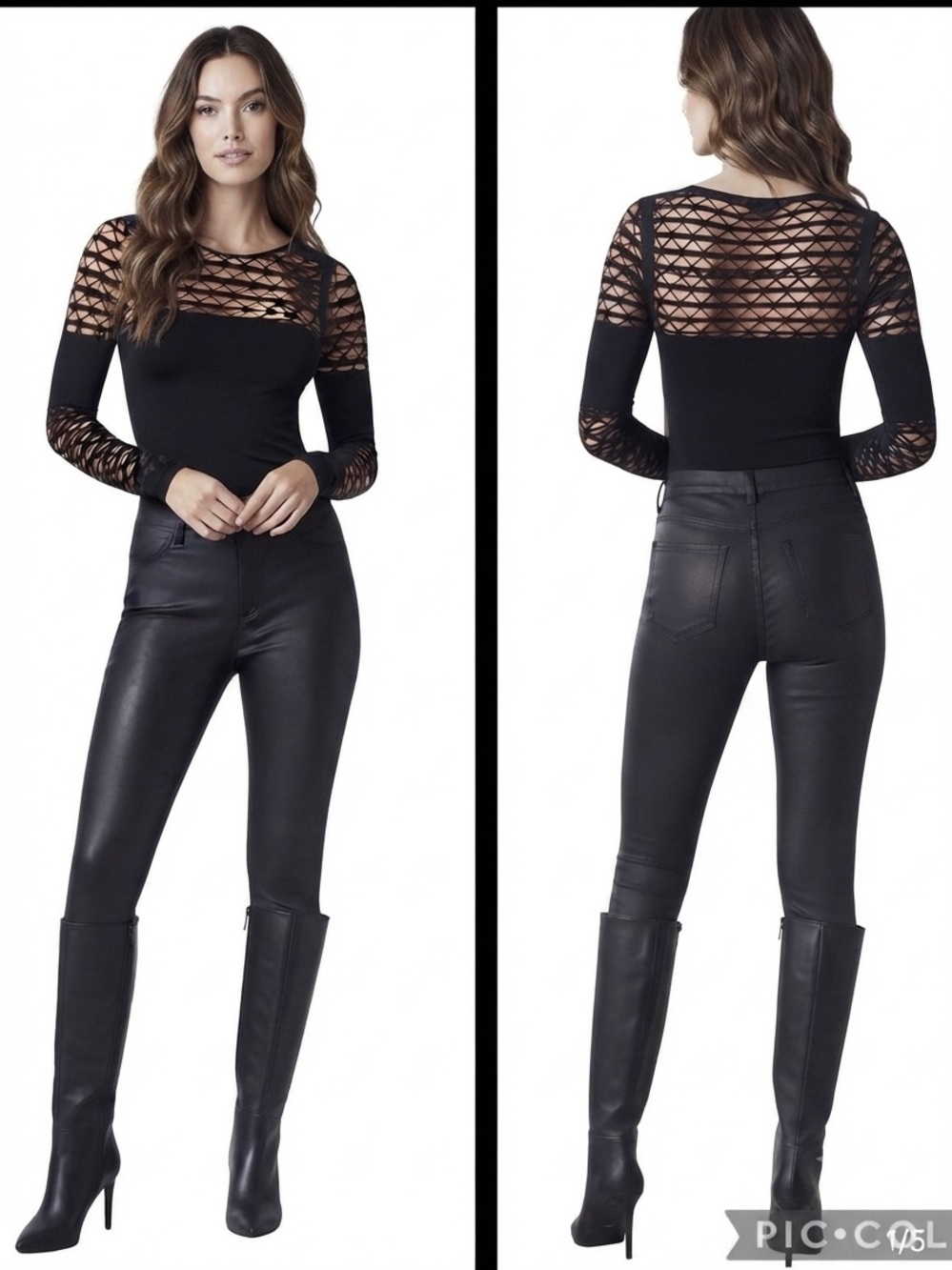 Venus Mesh Long Sleeves Top